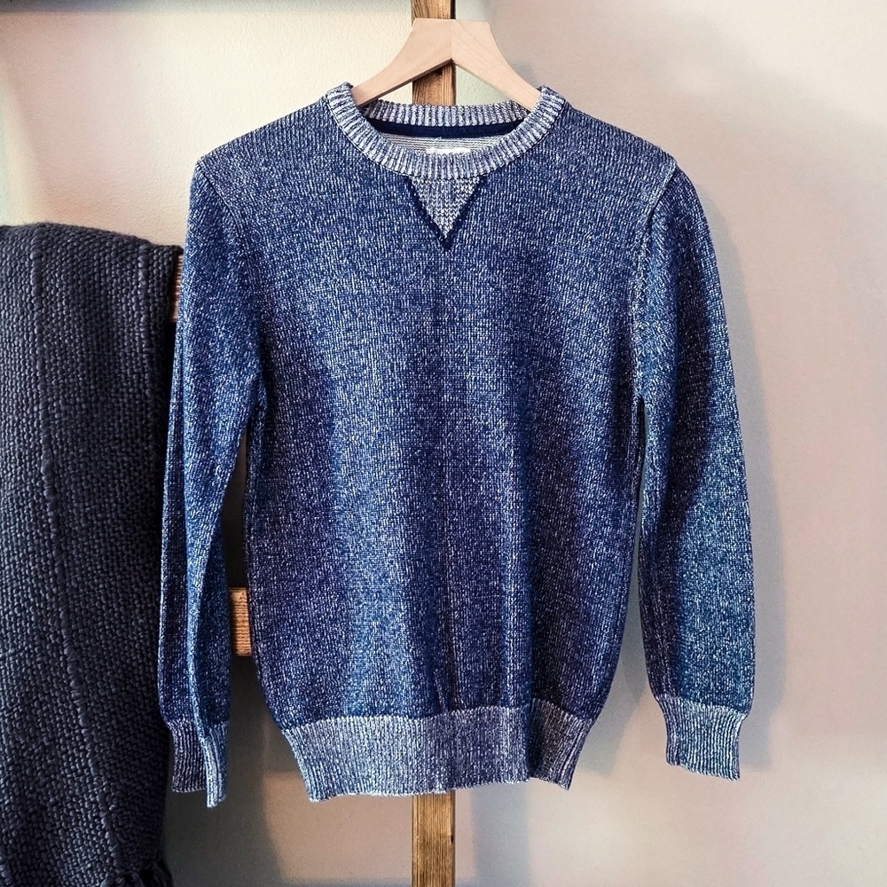 3/$20 Cat & Jack Blue Heather Knit Sweater (Size L)